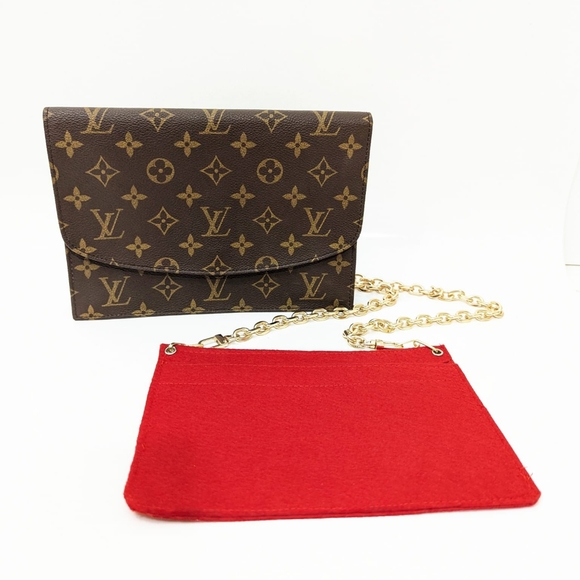 ✨️💎Excellent conditio Authentic Louis Vuitton Pochette Rabat Monogram 23 Clutch - Picture 9 of 17